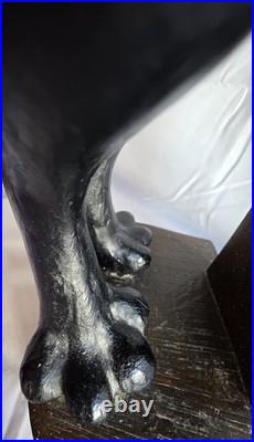 Big Sky Carvers Heavy Black Lab Puppy Dog Paper Towel Holder with Wood Base