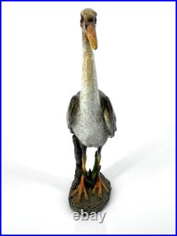 Big Sky Carvers Heron Sculpture Stonecast Wildlife Bird Lodge Decor 9in