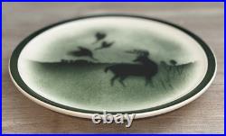 Big Sky Carvers Homestead Stoneware Set Deer Duck Lodge Cabin Rustic 4 Pc