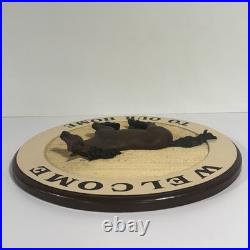 Big Sky Carvers Horse Sign WELCOME TO OUR HOME Hanging Decor 3D Signed Vintage