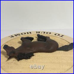 Big Sky Carvers Horse Sign WELCOME TO OUR HOME Hanging Decor 3D Signed Vintage