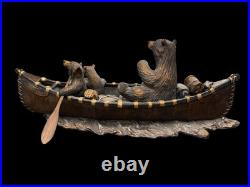 Big Sky Carvers J. M. Fleming Bear Sculpture Canoe Trip 24