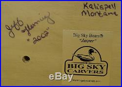 Big Sky Carvers Jasper Coat Rack Vintage Jeff Fleming Bearfoot Signed & Dated