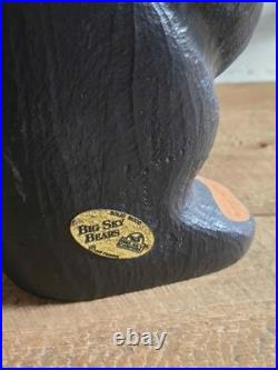 Big Sky Carvers Jeff Fleming Bearfoots Arnold Pine Wood Carved Golfer Black Bear