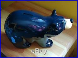 Big Sky Carvers Jeff Fleming Bearfoots Black Bear Piggy Coin Bank