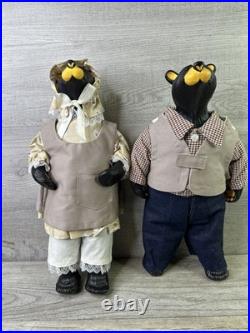 Big Sky Carvers Jeff Fleming Bearfoots Black Bear Sculpture Set Eric & Nancy