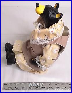 Big Sky Carvers Jeff Fleming Bearfoots Black Bear Sculpture Set #W3268