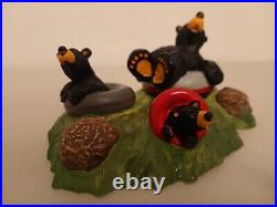 Big Sky Carvers Jeff Fleming Bearfoots Tubin' Bears Numbered