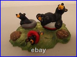 Big Sky Carvers Jeff Fleming Bearfoots Tubin' Bears Numbered