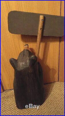Big Sky Carvers Jeff Fleming Bearfoots Wood Carved Bear Roy Welcome Sign