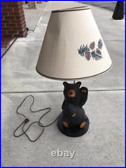 Big Sky Carvers Jeff Fleming Carved Bearfoots Bears Large Wood Table Lamp 28