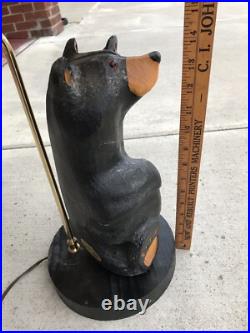 Big Sky Carvers Jeff Fleming Carved Bearfoots Bears Large Wood Table Lamp 28