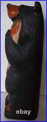 Big Sky Carvers Jeff Fleming Hand Carved Bear Trout Fish 11 1/4 Wood Statue