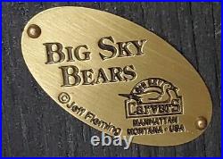 Big Sky Carvers Jeff Fleming Hand Carved Bear Trout Fish 11 1/4 Wood Statue