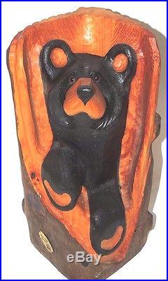 Big Sky Carvers Jeff Fleming Hand-Carved Black Bear Sculpture 16 Tall