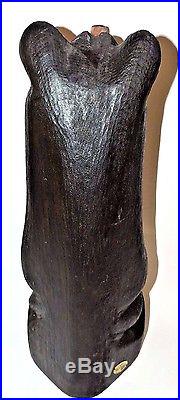 Big Sky Carvers Jeff Fleming Hand-Carved Black Bear Sculpture 22 3/4 Tall