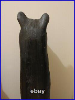 Big Sky Carvers Jeff Fleming Hand-Carved Black Bear Sculpture-33 Tall