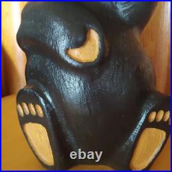 Big Sky Carvers Jeff Fleming Mikey Bearfoots Pine Wood Carved Bear Sculpture