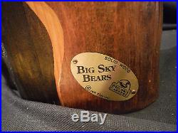 Big Sky Carvers Jeff Fleming Solid Wood Bear Angie. Bigfoots 15 Coa Tag