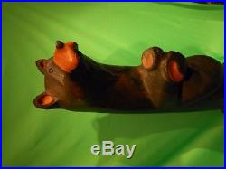 Big Sky Carvers/Jeff Fleming Solid Wood Bear Fisher without pole