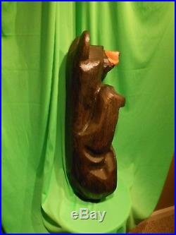 Big Sky Carvers/Jeff Fleming Solid Wood Bear Unknown Name Ledge climber