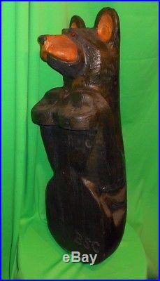 Big Sky Carvers/Jeff Fleming Solid Wood Bear Unknown Name Ledge climber