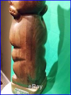 Big Sky Carvers/Jeff Fleming Solid Wood Bear with tags Piggyback