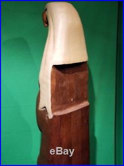 Big Sky Carvers/Jeff Fleming Solid Wood Totem of Eagle and Bear