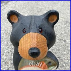 Big Sky Carvers Jeff Flemming Bearfoot Bear 15 Hand Carved Wood Free Shipping