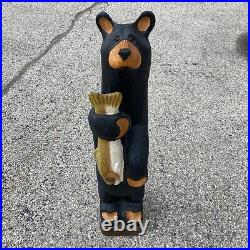 Big Sky Carvers Jeff Flemming Hand Carved Wood Bear Lou 33 Free Shipping