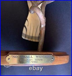 Big Sky Carvers, K. W. White No Small Wonder Hawk Wood Carving by Ken White