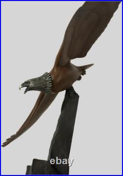 Big Sky Carvers Ken White Bald Eagle Sculpture Masters Edition Signed 2002