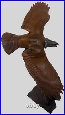 Big Sky Carvers Ken White Bald Eagle Sculpture Masters Edition Signed 2002