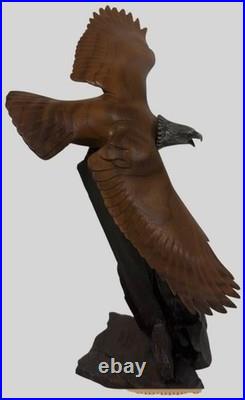 Big Sky Carvers Ken White Bald Eagle Sculpture Masters Edition Signed 2002