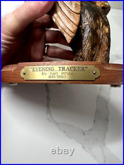 Big Sky Carvers Ken White Owl 831/1250 Evening Tracker Wood Sculpture