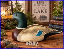 Big Sky Carvers Kristy Jones Mallard Duck Decoy Signed Montana Wood Carving