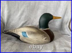 Big Sky Carvers Kristy Jones Mallard Duck Decoy Signed Montana Wood Carving