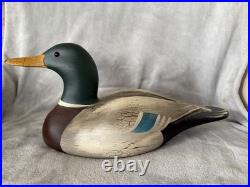 Big Sky Carvers Kristy Jones Mallard Duck Decoy Signed Montana Wood Carving