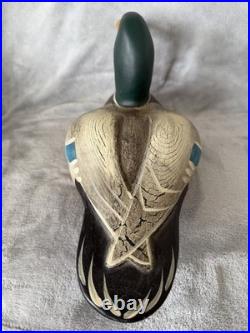 Big Sky Carvers Kristy Jones Mallard Duck Decoy Signed Montana Wood Carving