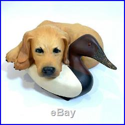 Big Sky Carvers Lab Dog & Duck Decoy Statue Figurine by Bradford Williams