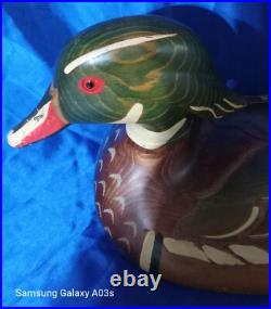 Big Sky Carvers Large 17.75 Decoy 2002 Wood Duck