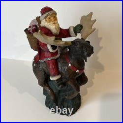 Big Sky Carvers Large Christmas Santa Rocky Mtn. Reindeer by Stuart Bond