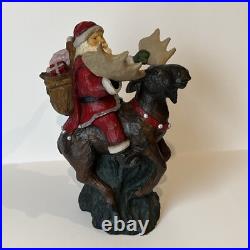 Big Sky Carvers Large Christmas Santa Rocky Mtn. Reindeer by Stuart Bond