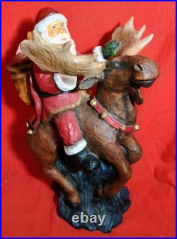 Big Sky Carvers Large Christmas Santa Rocky Mtn. Reindeer by Stuart Bond