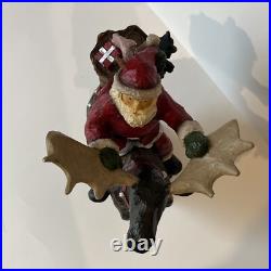 Big Sky Carvers Large Christmas Santa Rocky Mtn. Reindeer by Stuart Bond