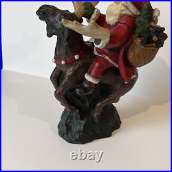Big Sky Carvers Large Christmas Santa Rocky Mtn. Reindeer by Stuart Bond