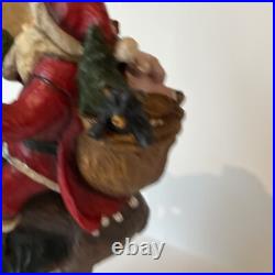 Big Sky Carvers Large Christmas Santa Rocky Mtn. Reindeer by Stuart Bond