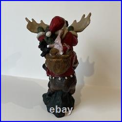 Big Sky Carvers Large Christmas Santa Rocky Mtn. Reindeer by Stuart Bond
