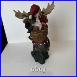 Big Sky Carvers Large Christmas Santa Rocky Mtn. Reindeer by Stuart Bond