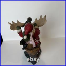 Big Sky Carvers Large Christmas Santa Rocky Mtn. Reindeer by Stuart Bond